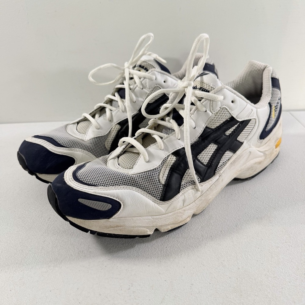 Vintage ASICS Gel Cumulus II 2 Men's Running Shoes white Navy Blue TN018 Size 15